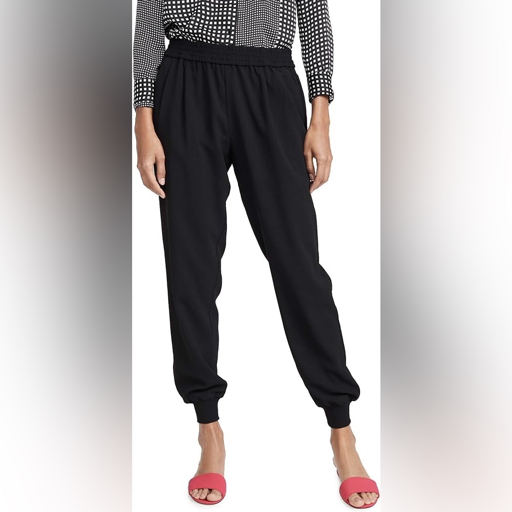 Joie Black Crepe Mariner Jogger Pant, S